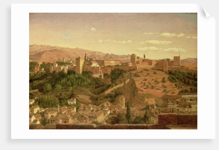 A View of Granada by Heinrich Hansen