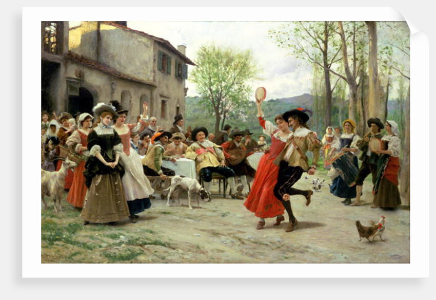 Silks and Satins at the Wedding Dance by Federigo Andreotti