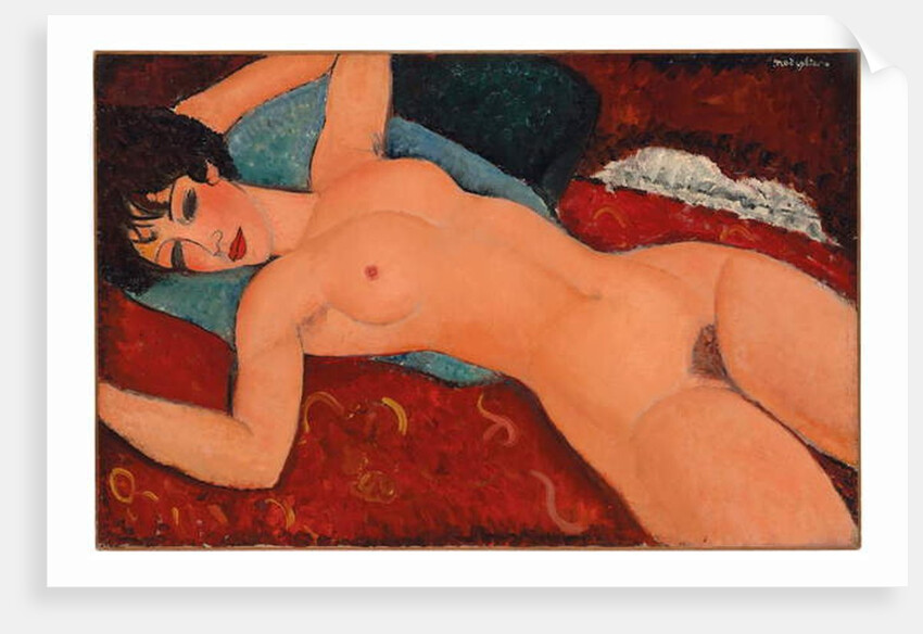 Reclining nude, 1917-18 by Amedeo Modigliani