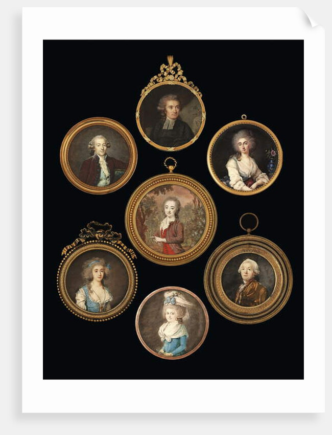 Group of miniatures by various artists by School French
