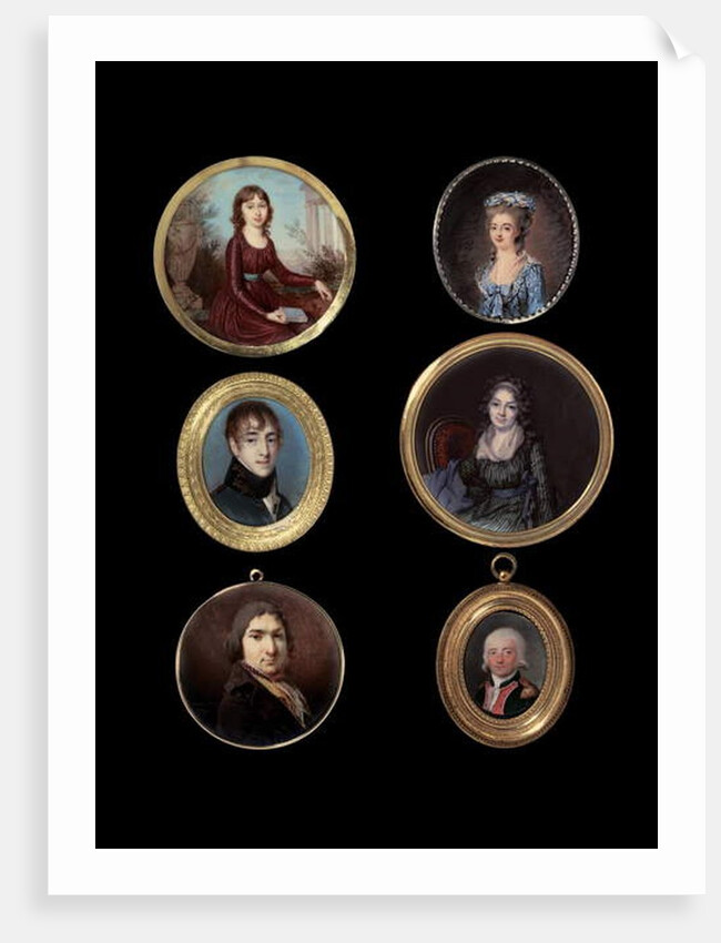 Six miniatures by various artists by European School