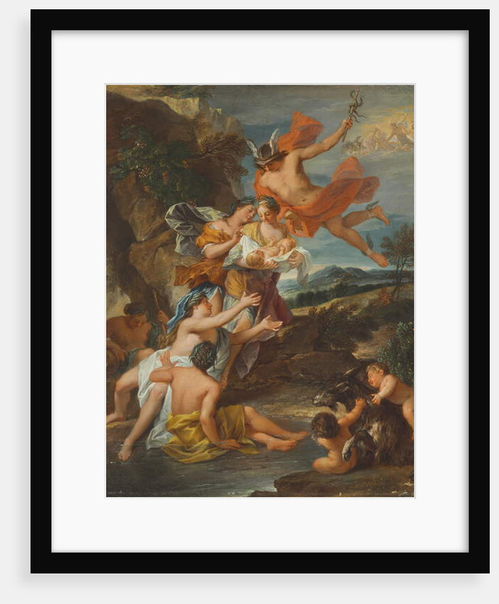 Mercury entrusting the infant Bacchus to the Nymphs of Nysa by Nicolas (attr. to) Bertin