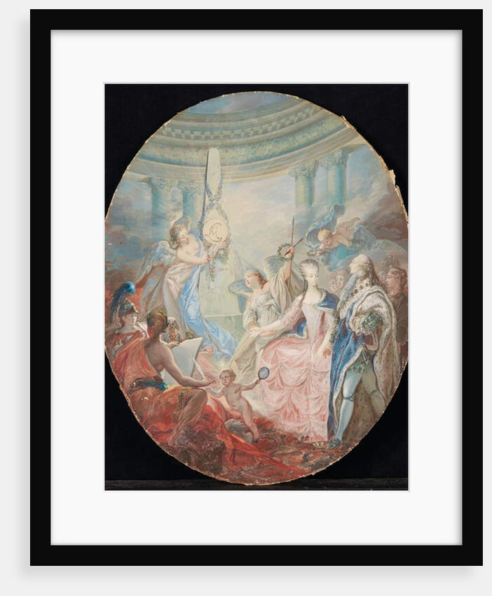 The Coronation of Louis XVI accompanied by Marie-Antoinette, after 1774 by French School