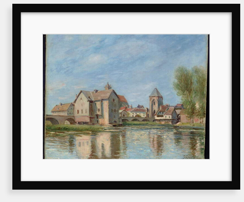 The Bridge and Mills of Moret sur Loing, 1892 by Alfred Sisley