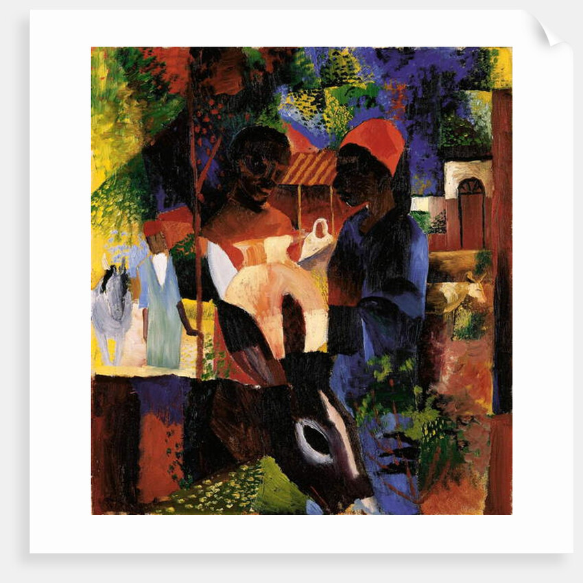 Market in Tunis, 1914 by August Macke