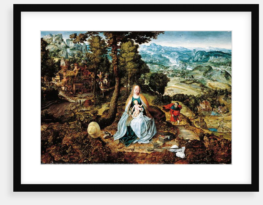 An extensive landscape with The Rest on the Flight to Egypt, Antwerp school, c.1520 by Flemish School