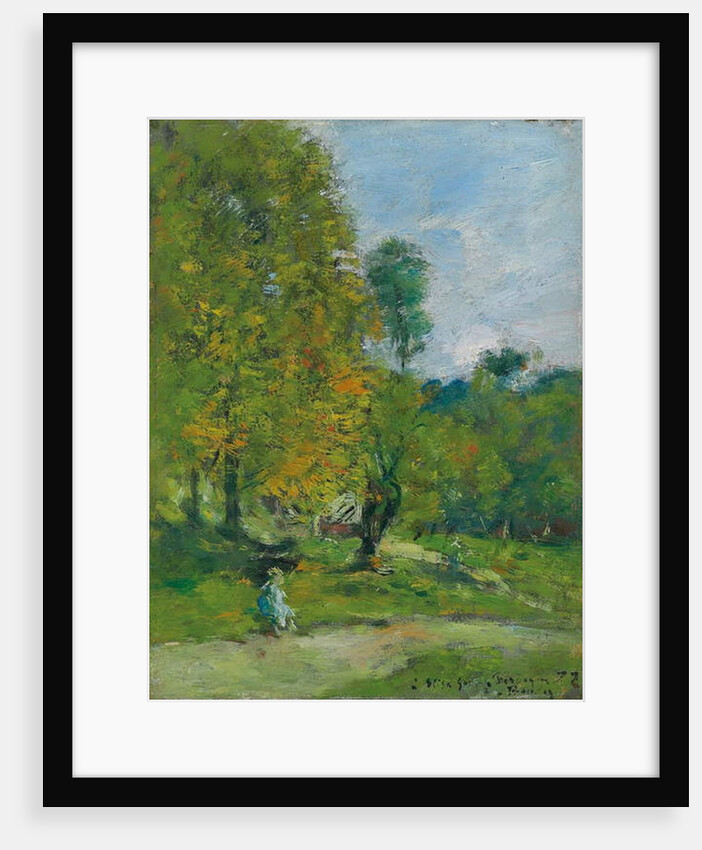 Garden at Fervaques, 1872 by Eugene Louis Boudin