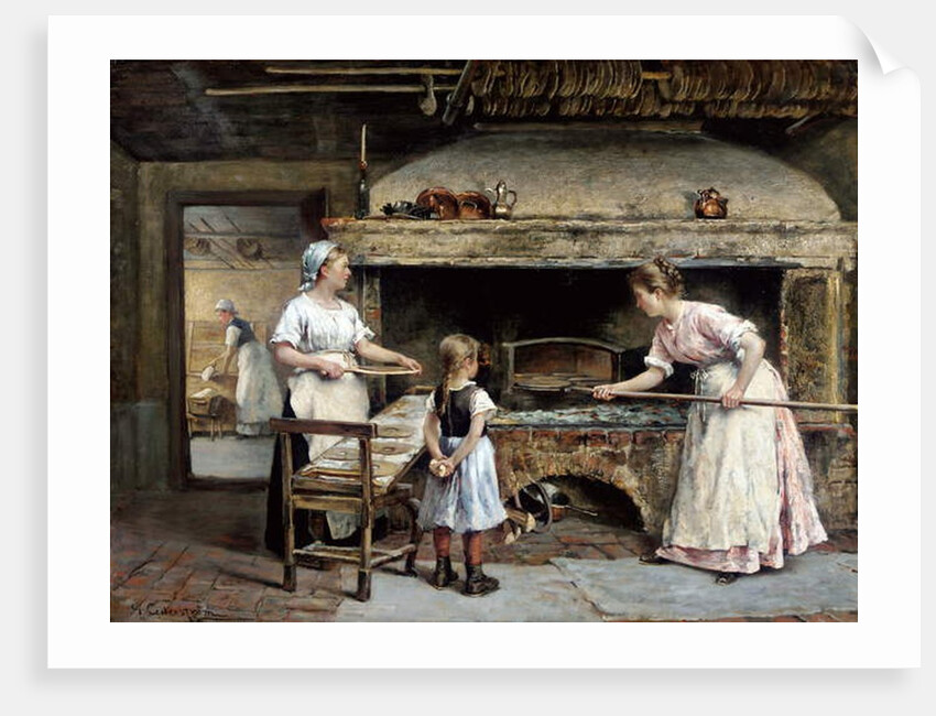 Inside a Bakery, 1885 by Gustaf Olaf Cederstrom