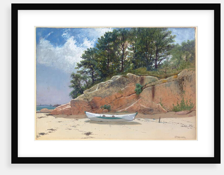 Dory on Dana's Beach, Manchester-by-the-Sea, Massachusetts, 1879 by Alfred Thompson Bricher