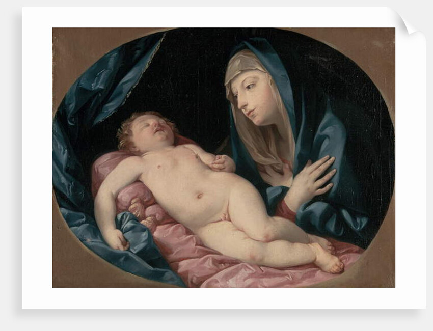 The Madonna adoring the sleeping Child by Guido Reni