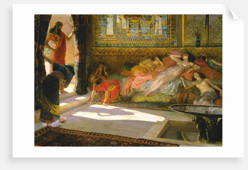 New Arrival at the Harem, Thebes, 18th Dynasty, c.1890 by Georges Marie Rochegrosse