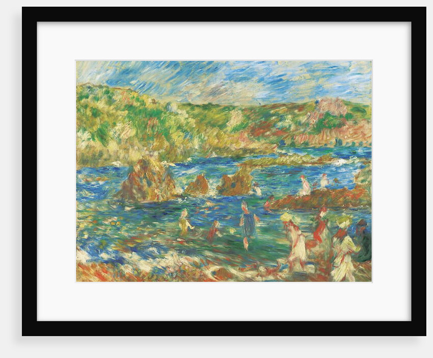 Enfants sur la plage Guernsey, c.1883 by Pierre Auguste Renoir