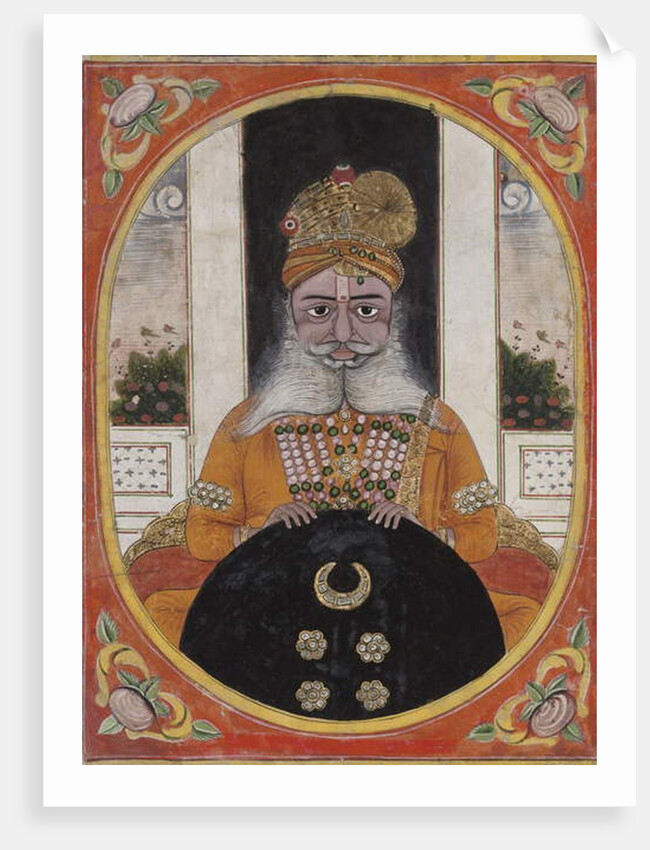 Maharaja Sardar Singh, ruler of Bikaner, 1851-71 by Indian School