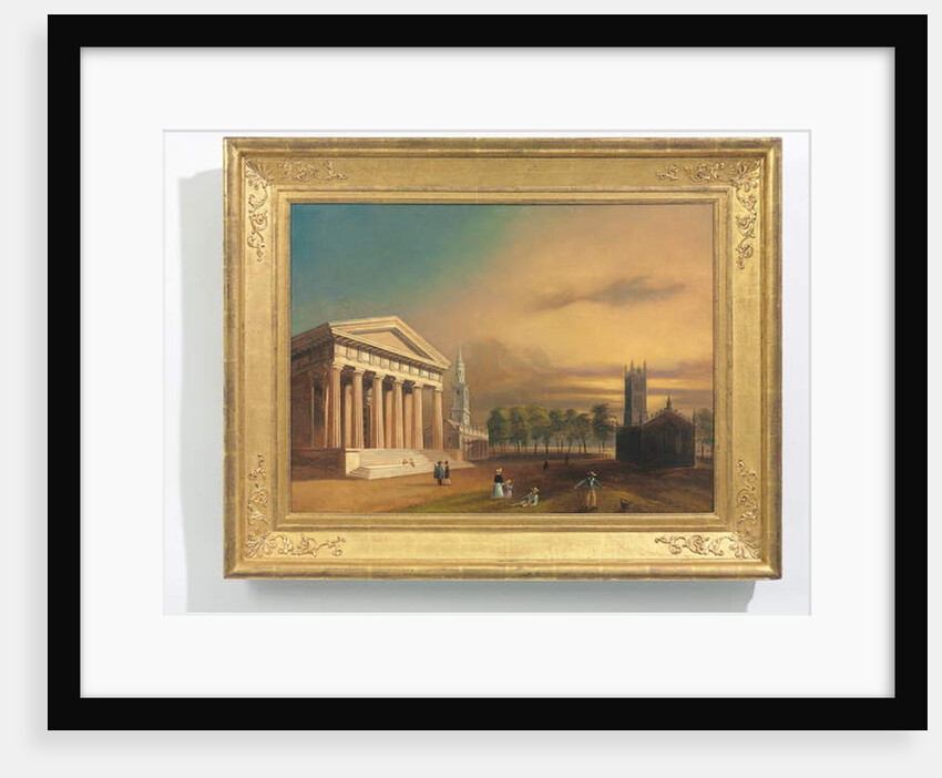 Gothic Church, New Haven by William Henry Bartlett