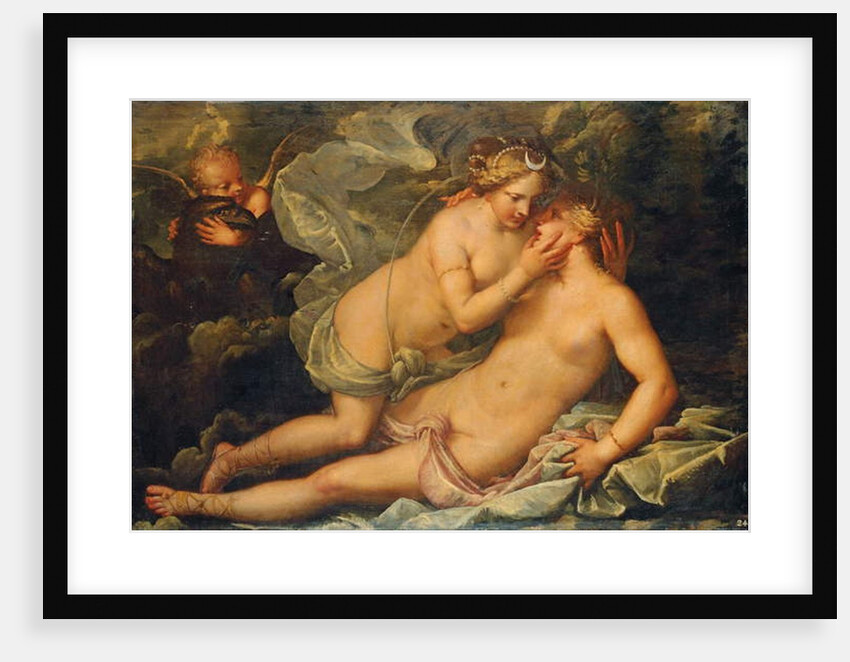 Jupiter in the guise of Diana and the nymph Callisto by Pietro Liberi