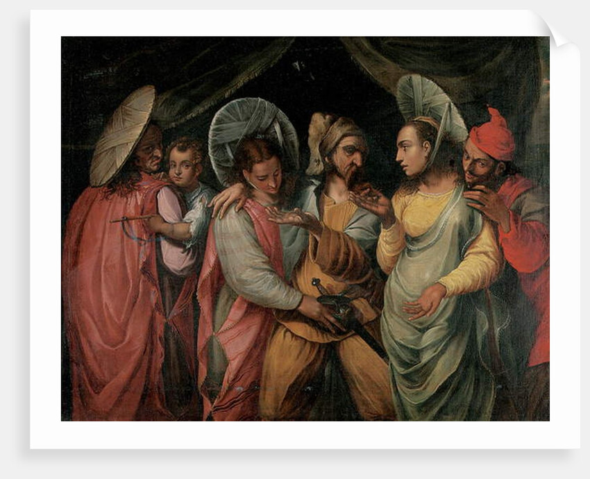 A scene from the Commedia dell'Arte by Franco-Flemish School