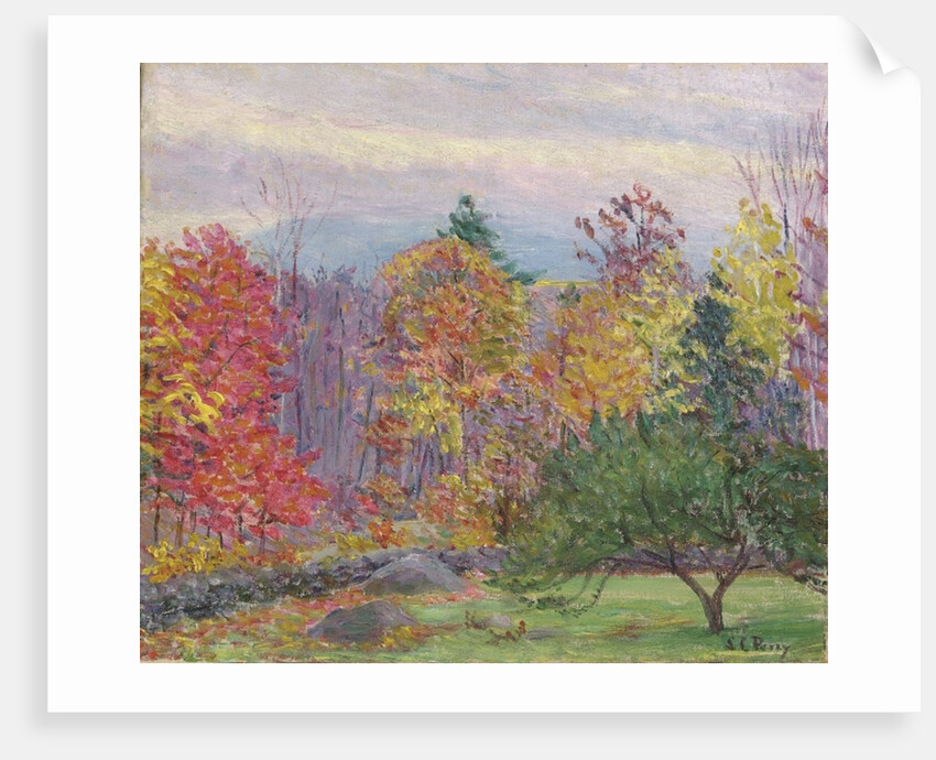 Landscape at Hancock, New Hampshire, October 1923 by Lilla Cabot Perry