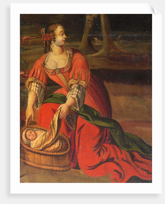 Four-fold double-sided screen, c.1700 by Anglo-Flemish School