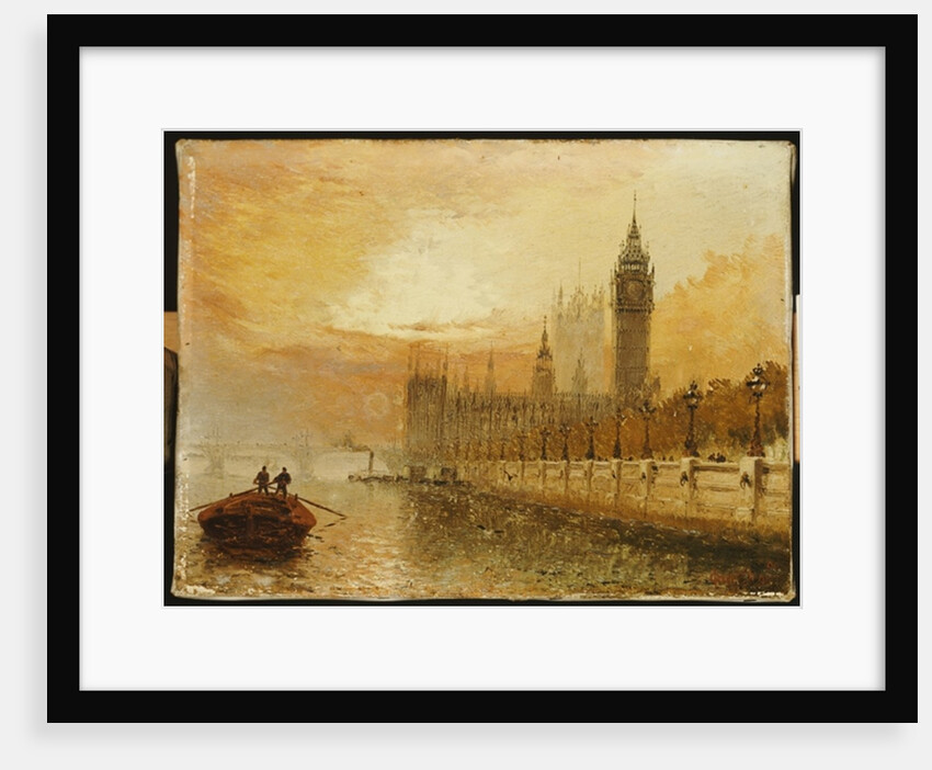 View of Westminster from the Thames by Claude T. Stanfield Moore