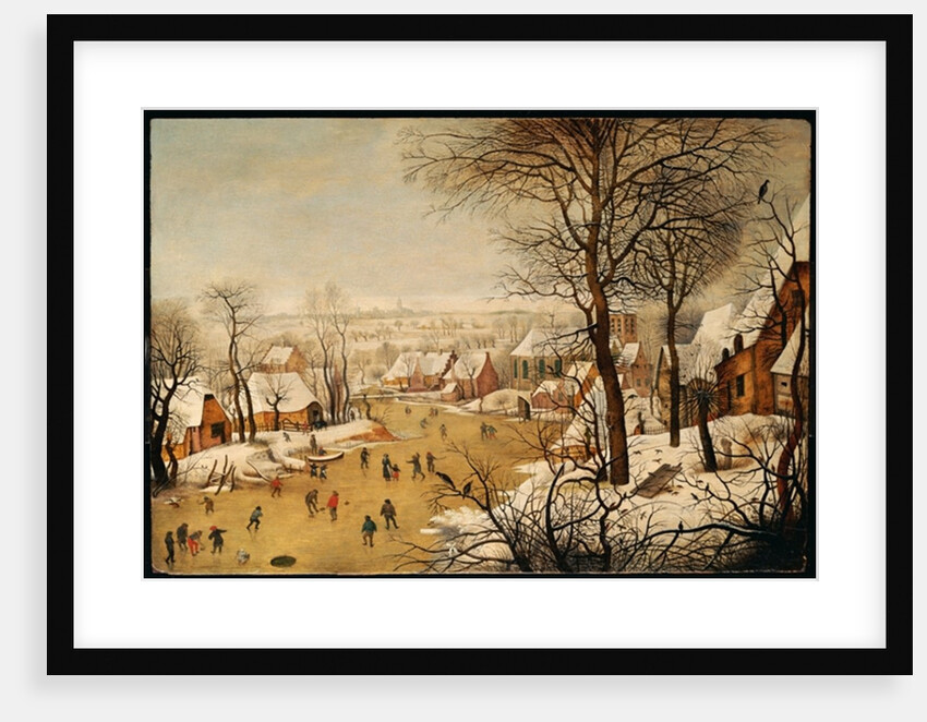 A Winter Landscape with Skaters and a Bird Trap, 1565 by Pieter The Elder Brueghel