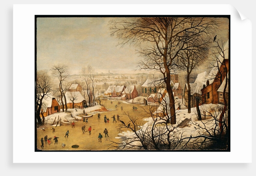 A Winter Landscape with Skaters and a Bird Trap, 1565 by Pieter The Elder Brueghel