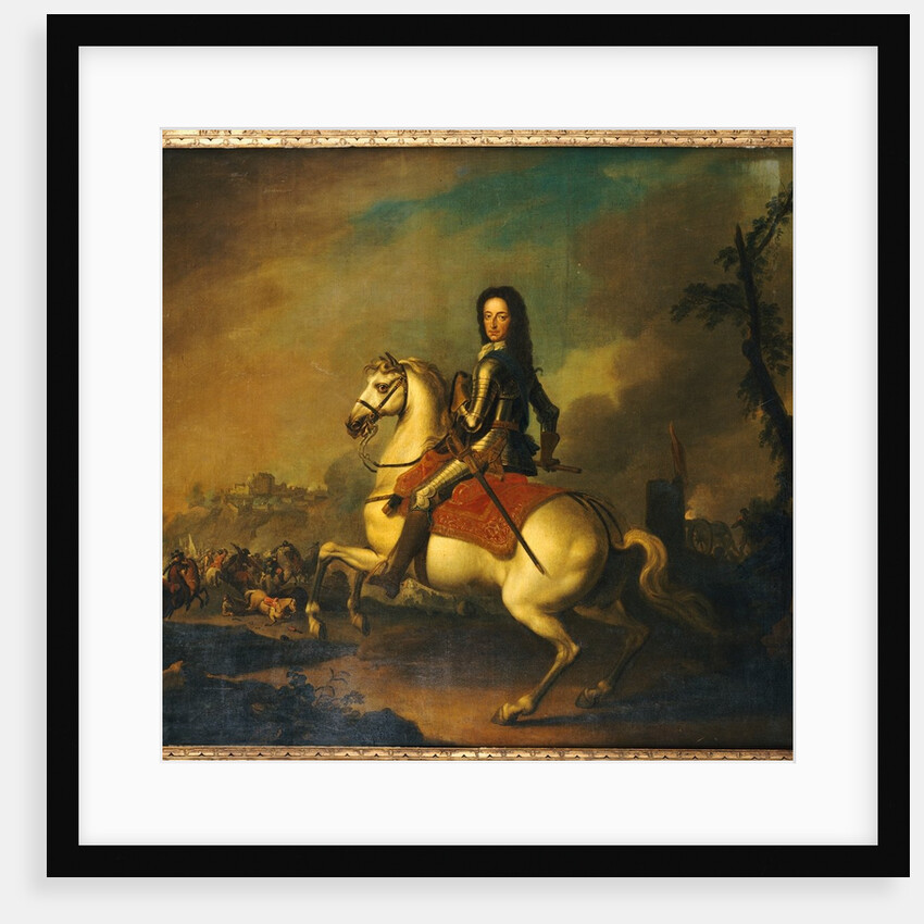 Portrait of King William III at the Battle of the Boyne in 1690 by Jan Wyck