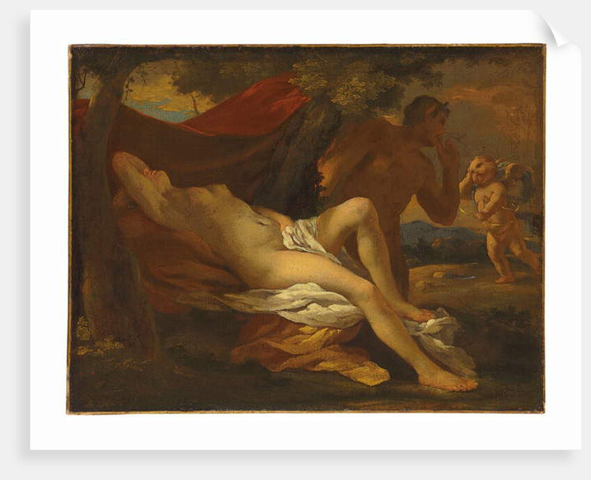 Jupiter and Antiope by Nicolas Poussin