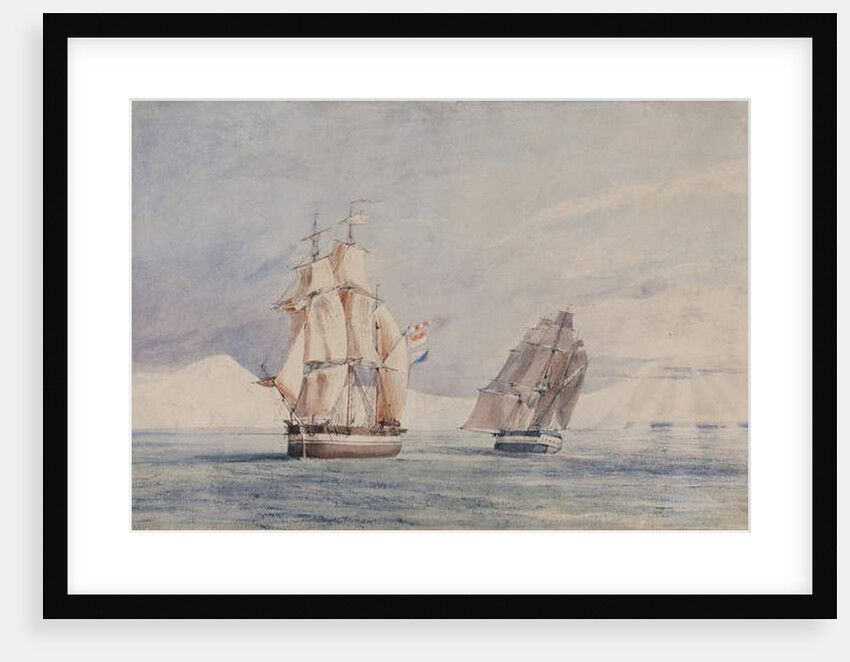 H.M. Ships Erebus and Terror in the Ross Sea by John Edward Davis