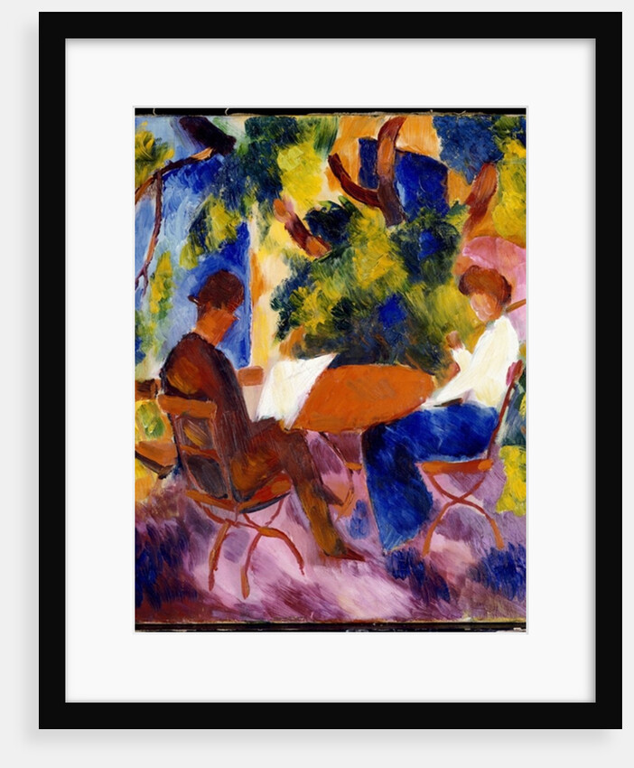 At the Garden Table, 1914 by August Macke