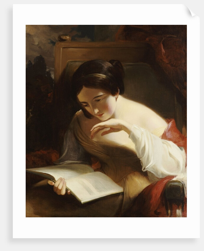 Portrait of a Girl Reading, 1842 by Thomas Sully