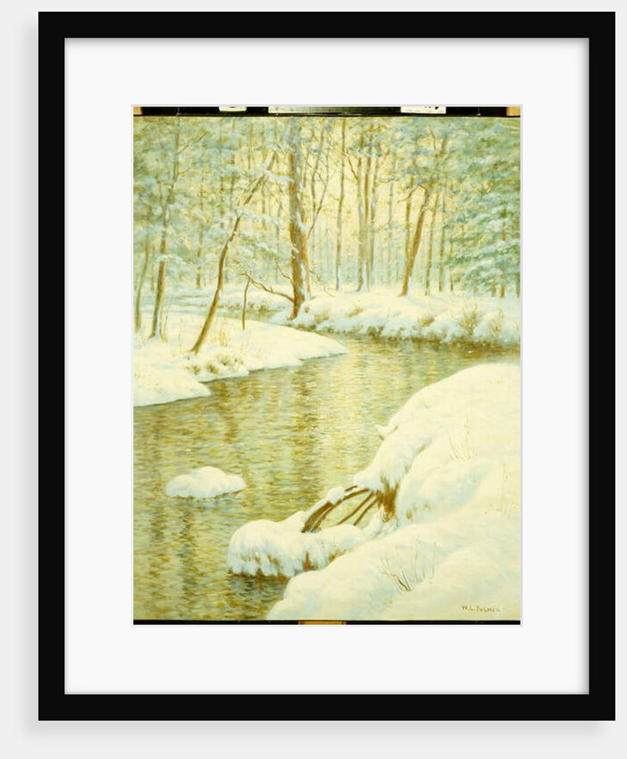Winter Stream, Sunset Glow by Walter Launt Palmer