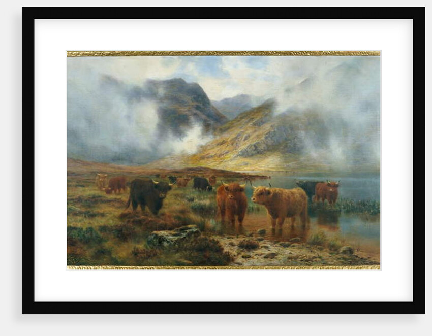 By Loch Treachlan, Glencoe, Morning Mists, 1907 by Louis Bosworth Hurt