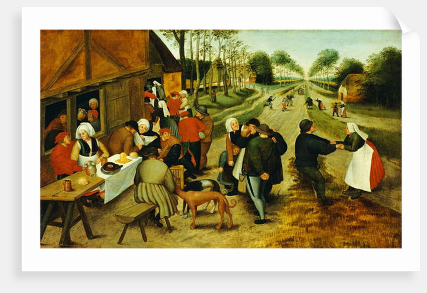 Peasants at a Roadside Inn, 17th century by P. the Younger Brueghel