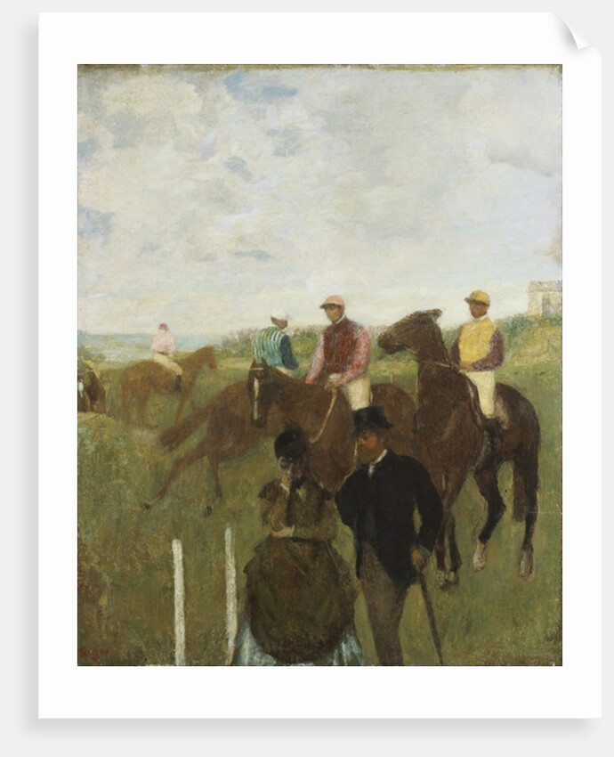 Jockeys at the Racecourse by Edgar Degas