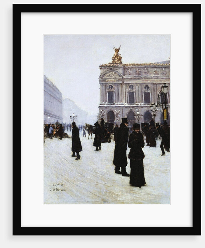 Outside the Opera, Paris, 1879 by Jean Beraud