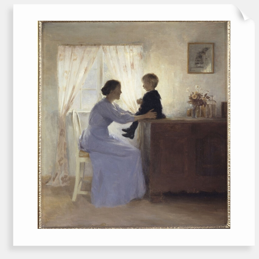 A Mother and Child in an Interior, 1898 by Peter Vilhelm Ilsted