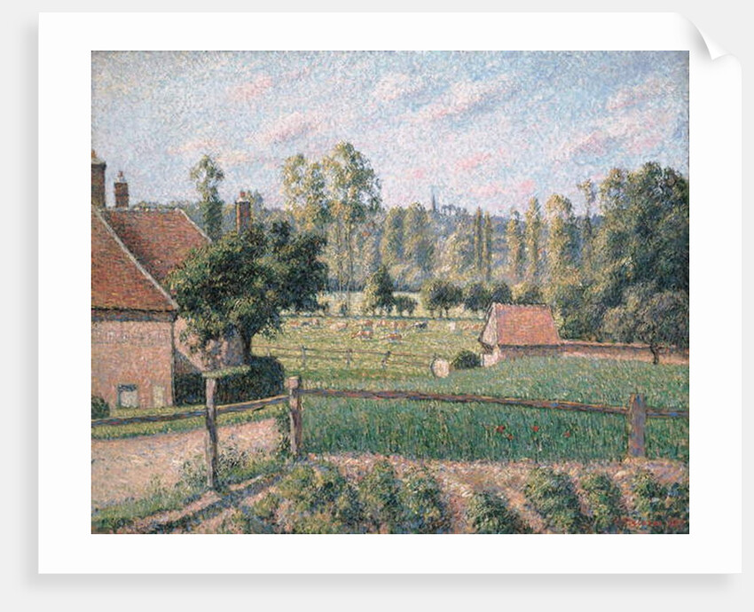 Prairie at Eragny, 1889 by Camille Pissarro