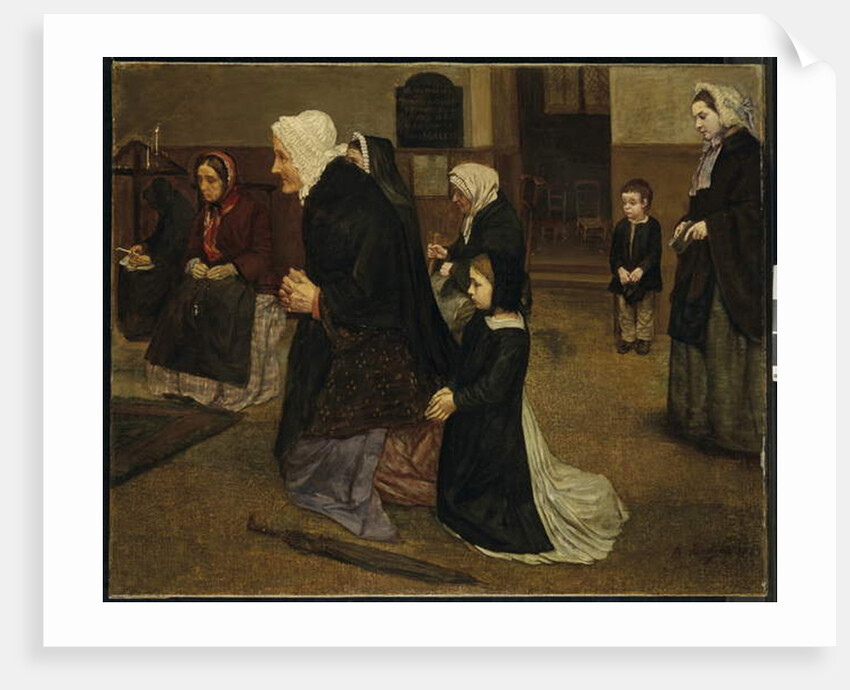 The Angelus, 1859 by Alphonse Legros