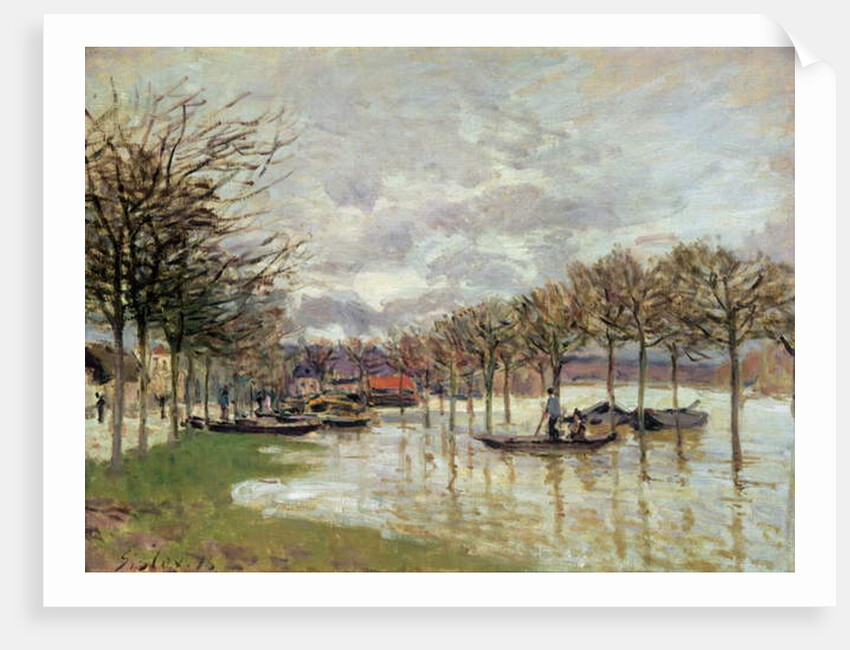 Flooding on the Road to Saint Germain, 1876 by Alfred Sisley