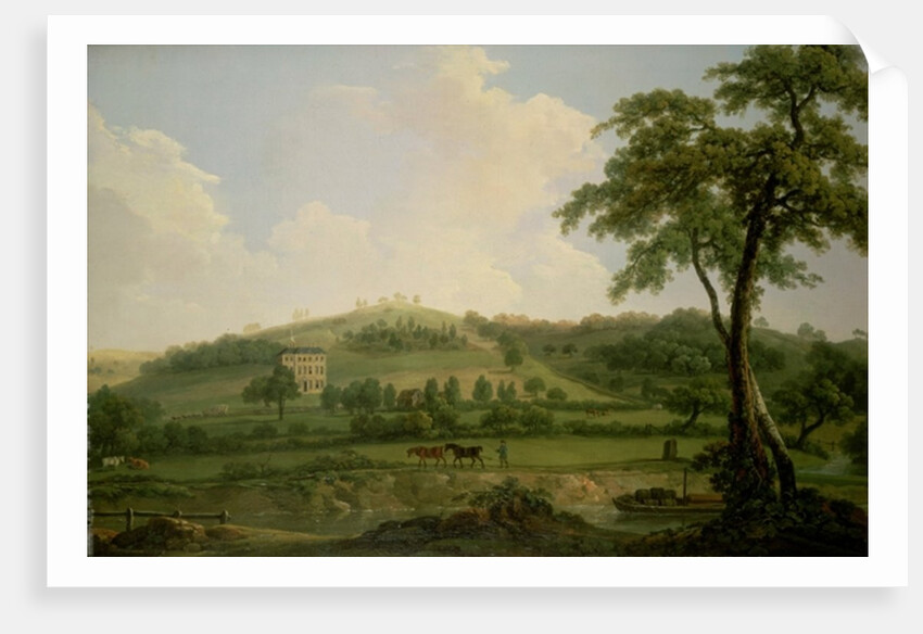 View of Oakage Hall, Colwich by Nicholas Thomas Dall