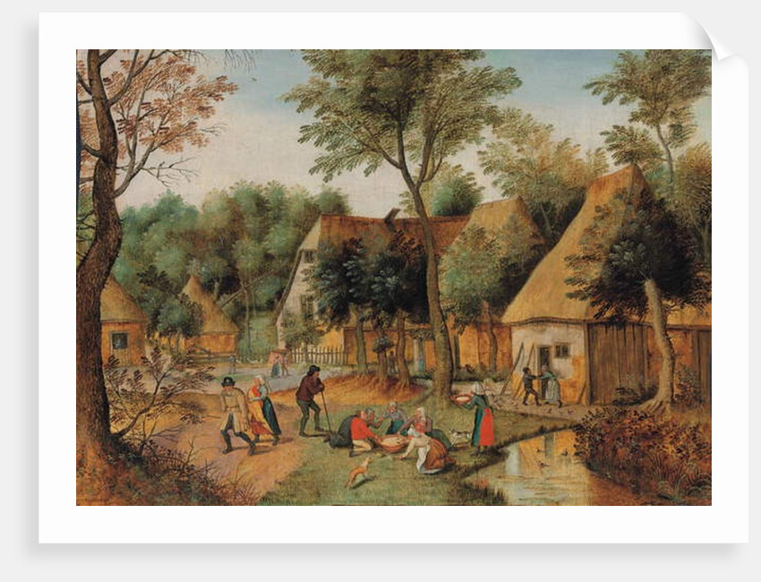 Mealtime in the country by Pieter the Younger Brueghel
