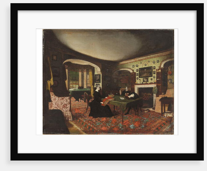 The Reverend Charles Crawley asleep while writing his sermon by Nathan Hughes