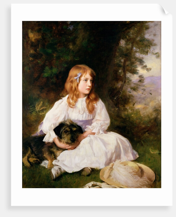 Heather, portrait of a girl by William Robert Symonds