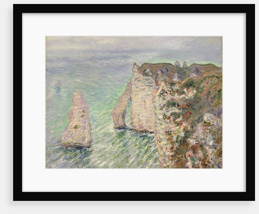 L'Aiguille and the Porte d'Aval, Etretat, 1886 by Claude Monet