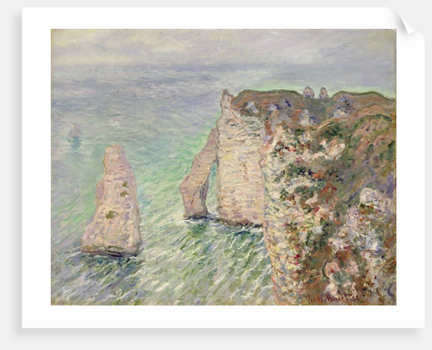 L'Aiguille and the Porte d'Aval, Etretat, 1886 by Claude Monet