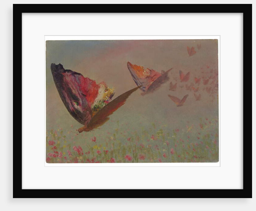 Butterflies with Riders by Albert Bierstadt