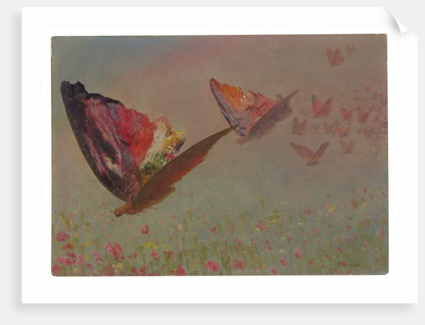 Butterflies with Riders by Albert Bierstadt