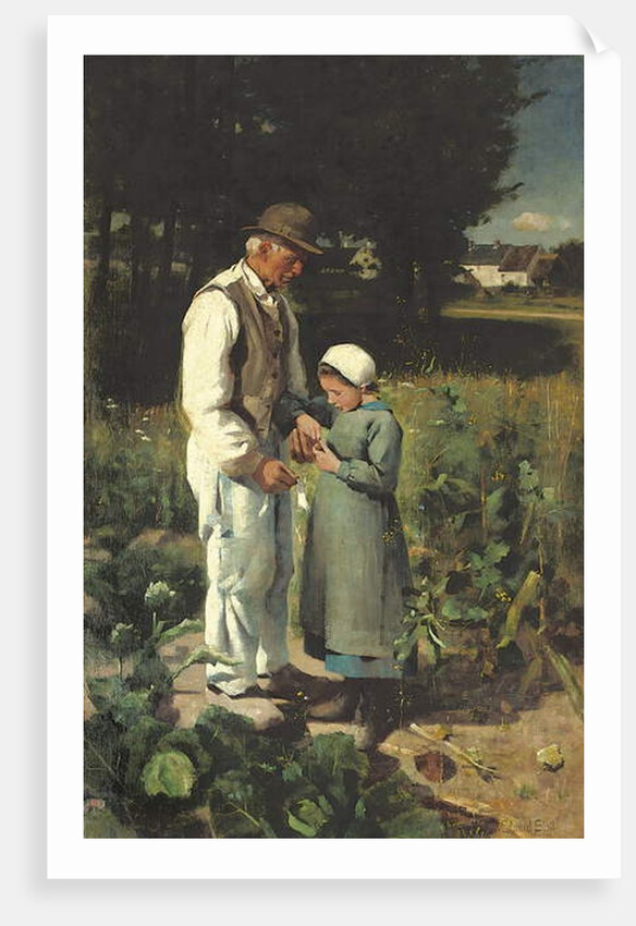 In the fields, Anvers sur Oise, 1882 by William Edward Stott