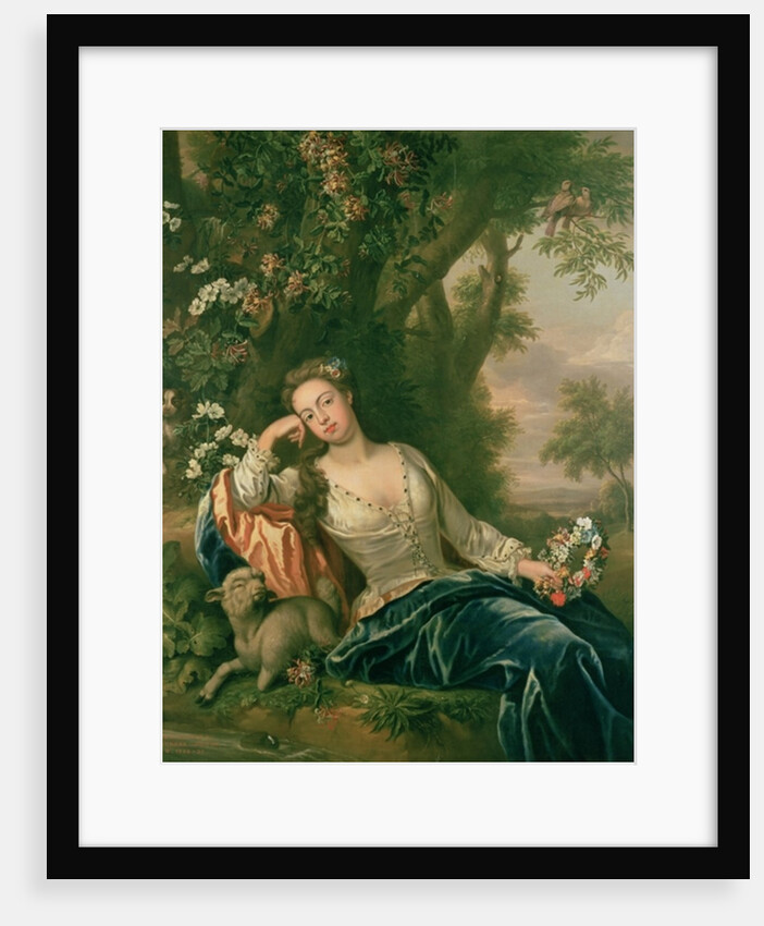Portrait of Henrietta, Duchess of Bolton as St. Agnes by James Francis Maubert
