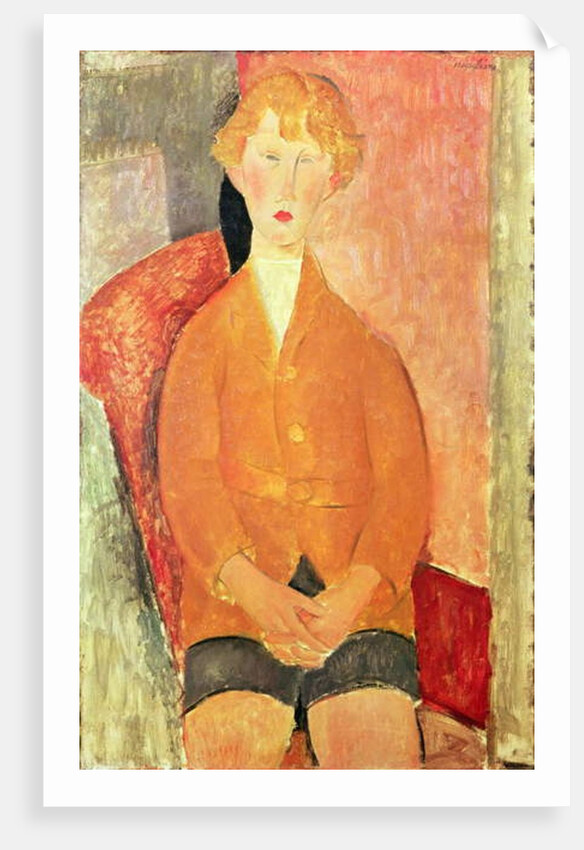 Boy in Shorts, c.1918 by Amedeo Modigliani